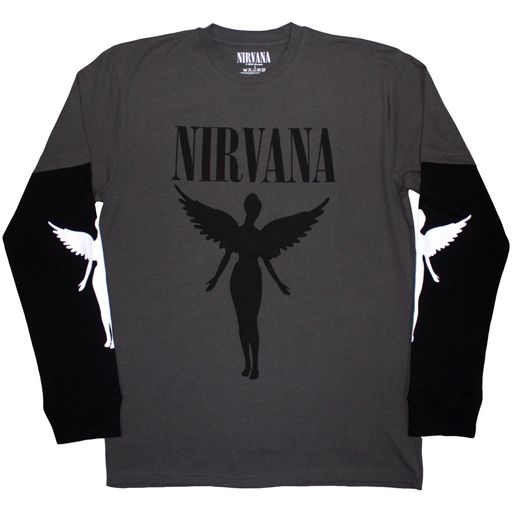 Nirvana - In Utero Mono Longsleeve shirt - Grijs/Zwart